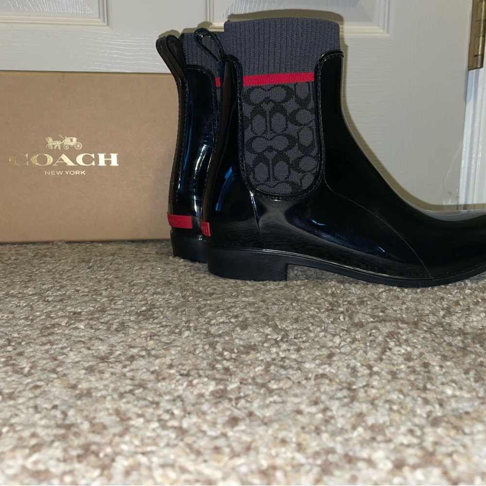 Coach rain boots